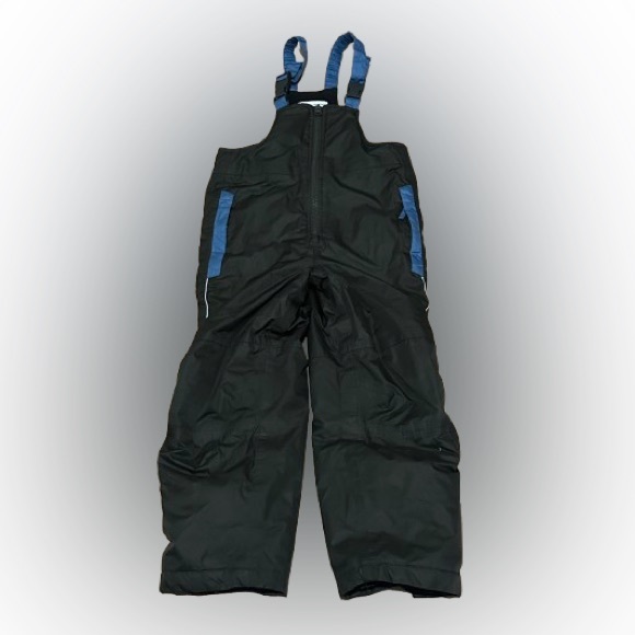 Green and Blue Kids Snow Overalls - Picture 1 of 6
